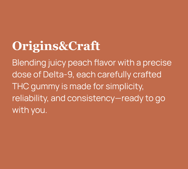 Peach Delta 9 THC Gummies